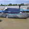 Воздушная подушка морского резинового корабля запуская для посадки шлюпки