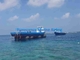 Воздушная подушка морского резинового корабля запуская для посадки и спасения имущества корабля